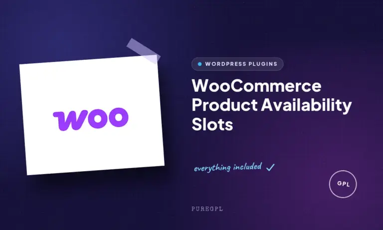 woocommerce product availability slots