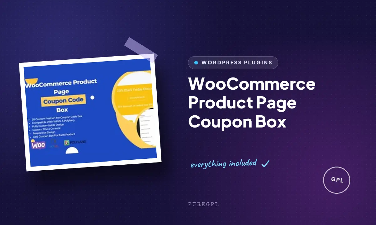 WooCommerce Product Page Coupon Box