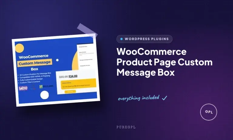 woocommerce product page custom message box