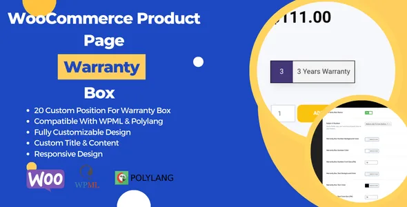 woocommerce product page warranty box 1