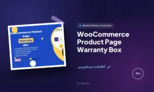 woocommerce product page warranty box