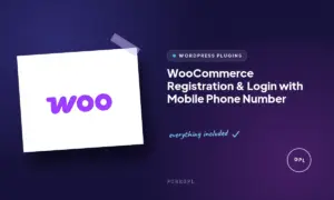 woocommerce registration login with mobile phone number