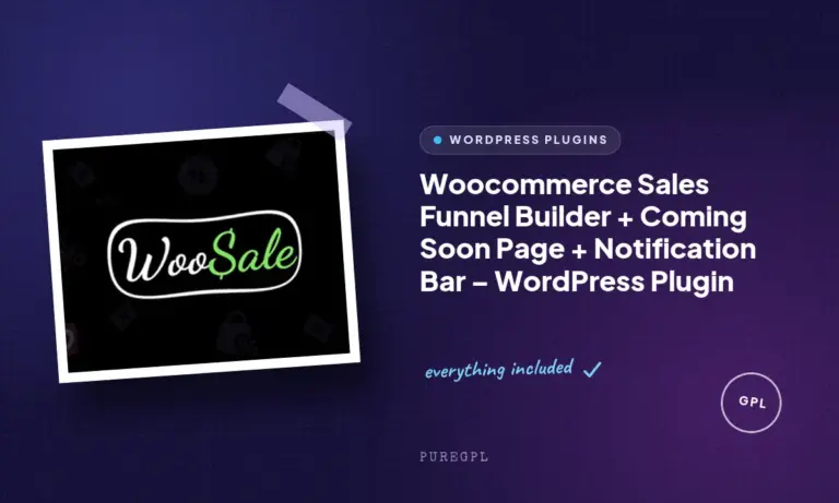 woocommerce sales funnel builder coming soon page notification bar wordpress plugin