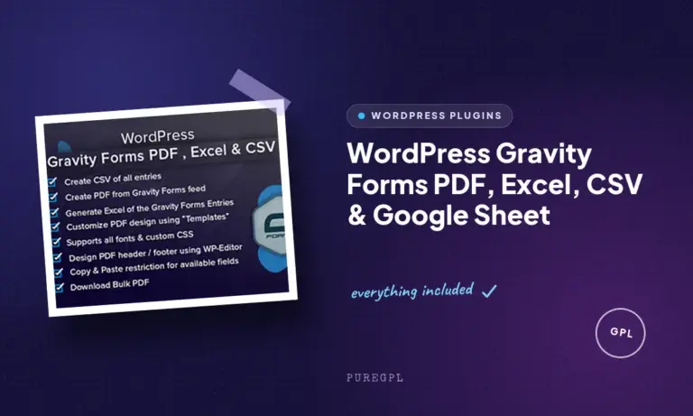 wordpress gravity forms pdf excel csv google sheet