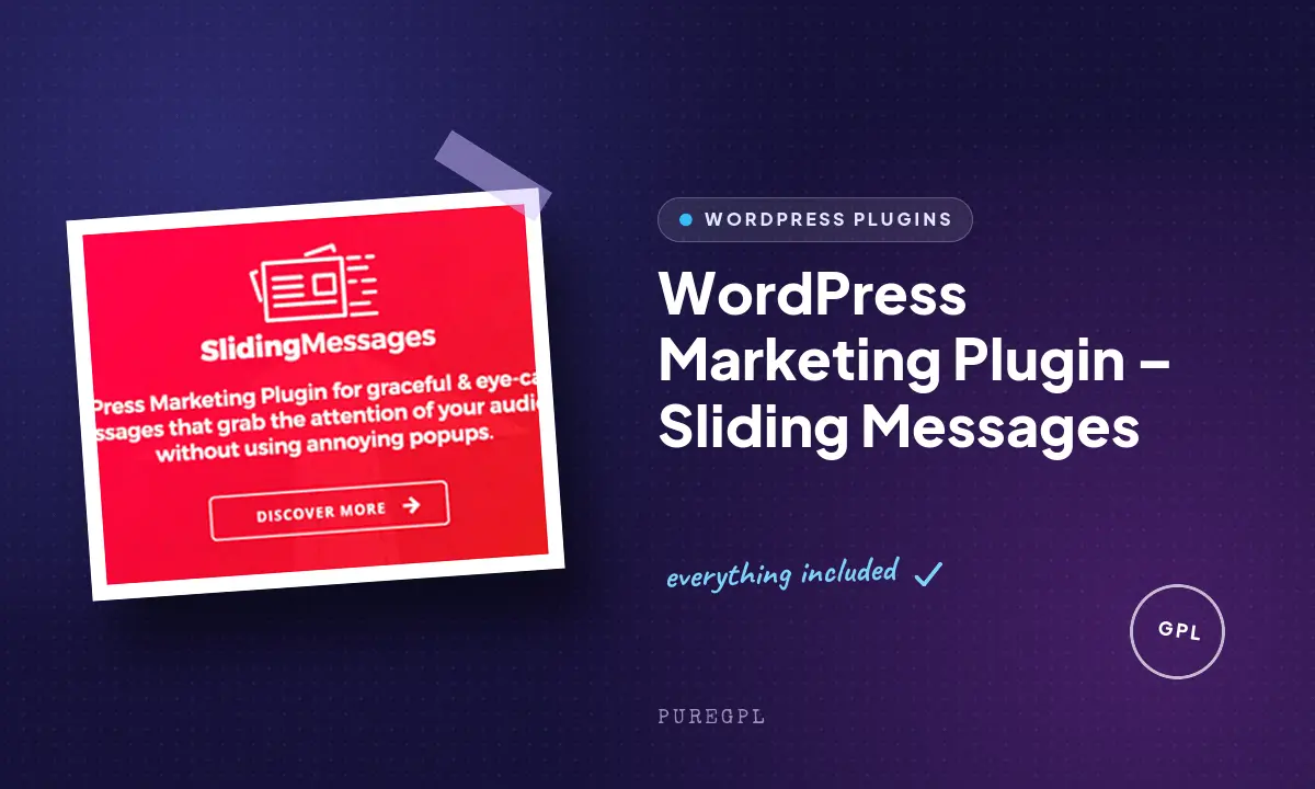 WordPress Marketing Plugin – Sliding Messages