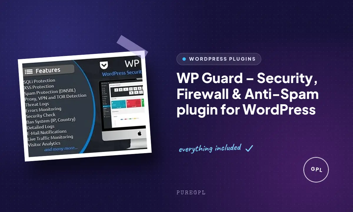 WP Guard – Security, Firewall & Anti-Spam plugin for WordPress