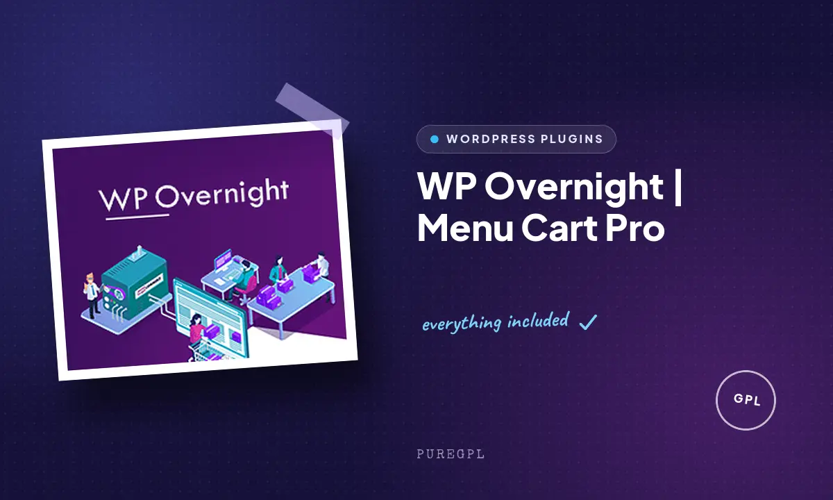 WP Overnight | Menu Cart Pro