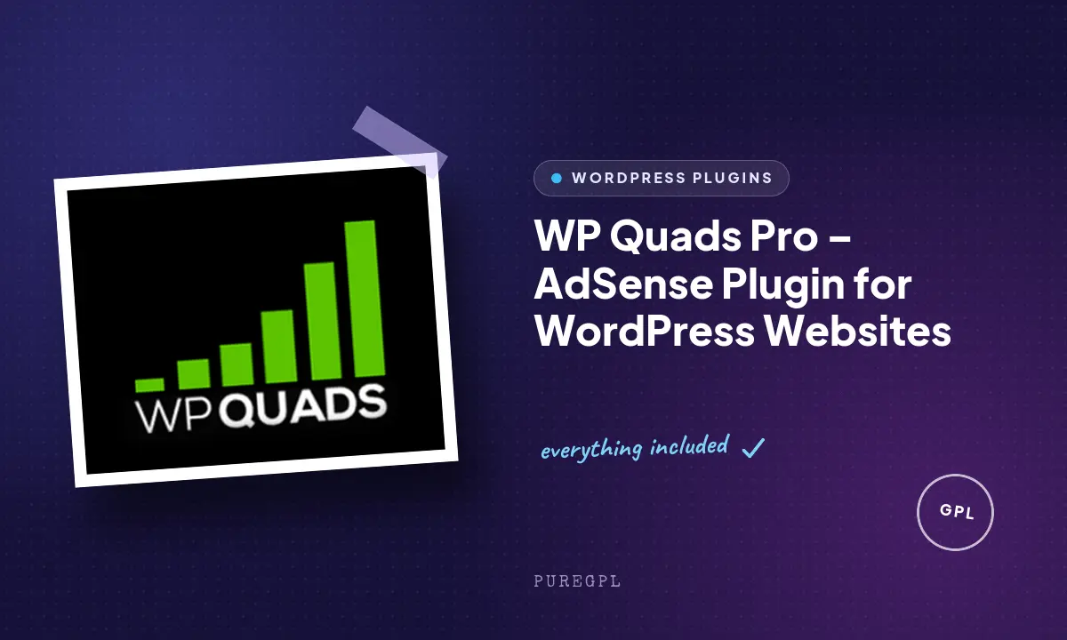 WP Quads Pro – AdSense Plugin for WordPress Websites