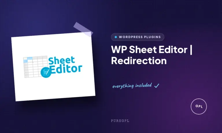wp sheet editor redirection