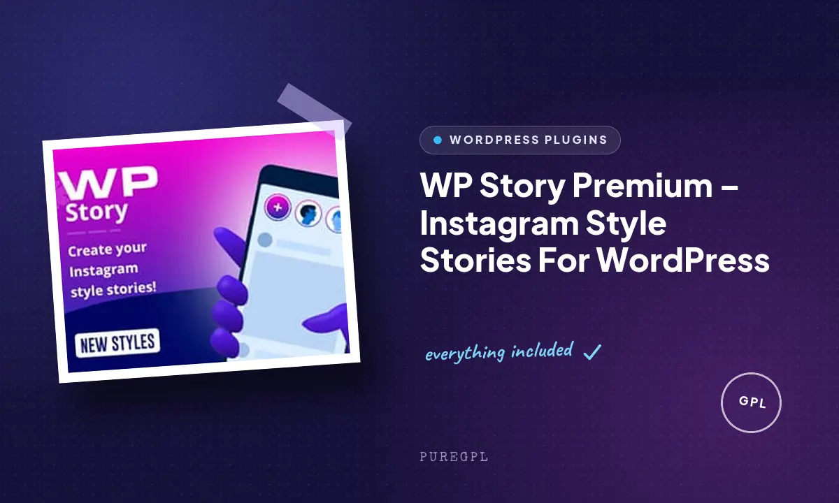 WP Story Premium – Instagram Style Stories For WordPress
