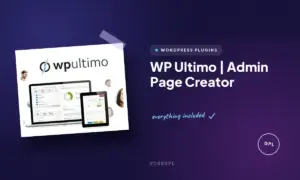wp ultimo admin page creator
