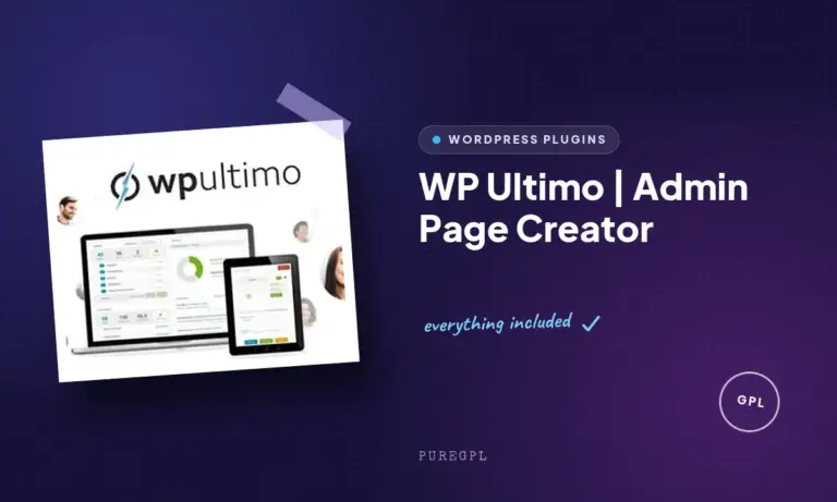 wp ultimo admin page creator