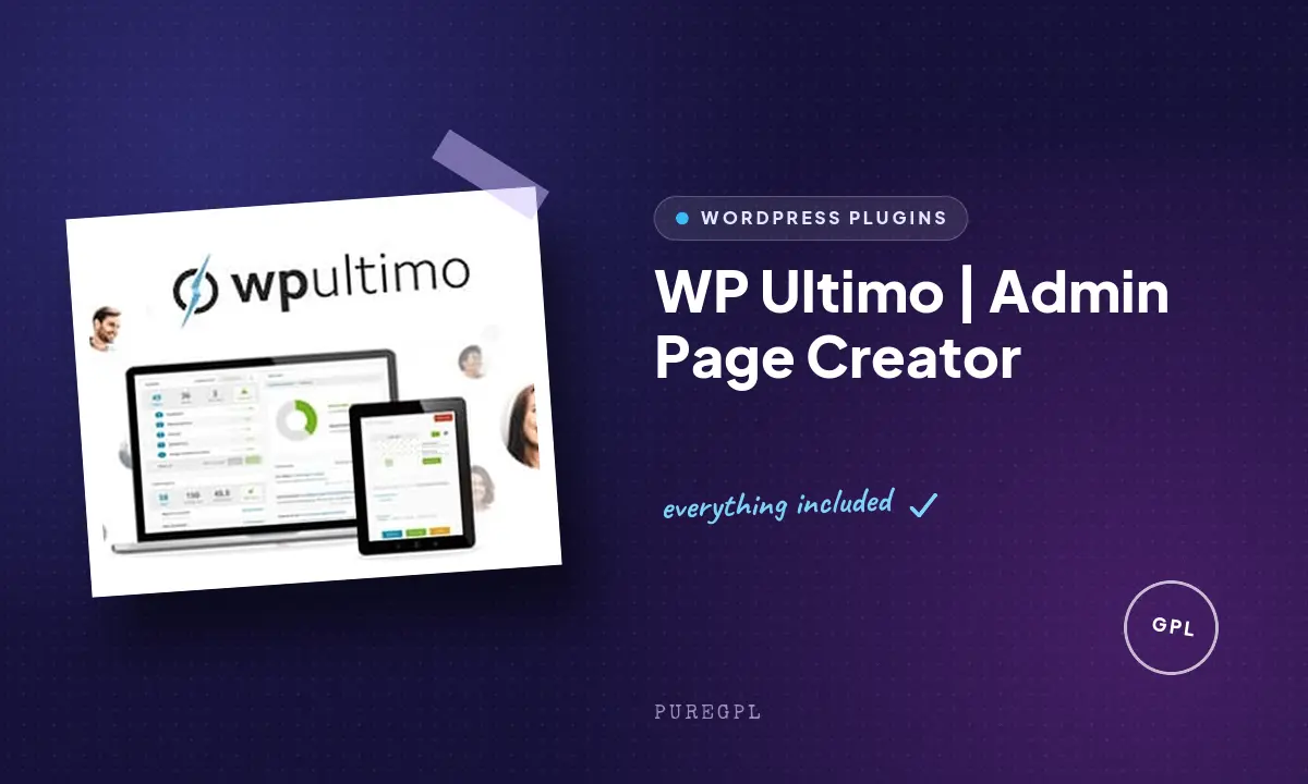 WP Ultimo | Admin Page Creator