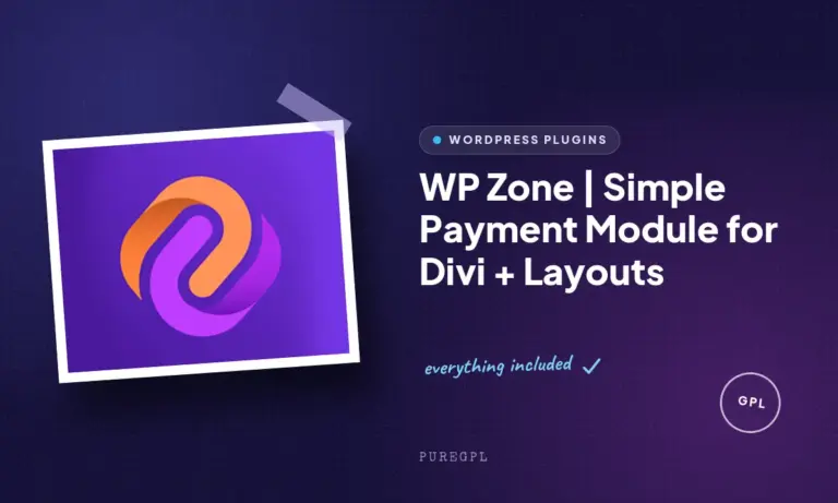 wp zone simple payment module for divi layouts