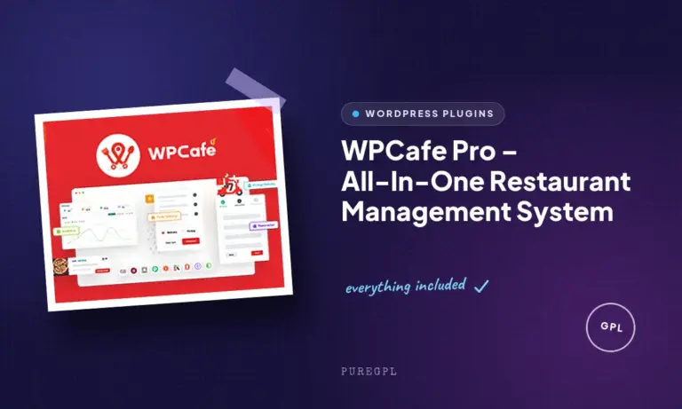 wpcafe pro all in one restaurant management system