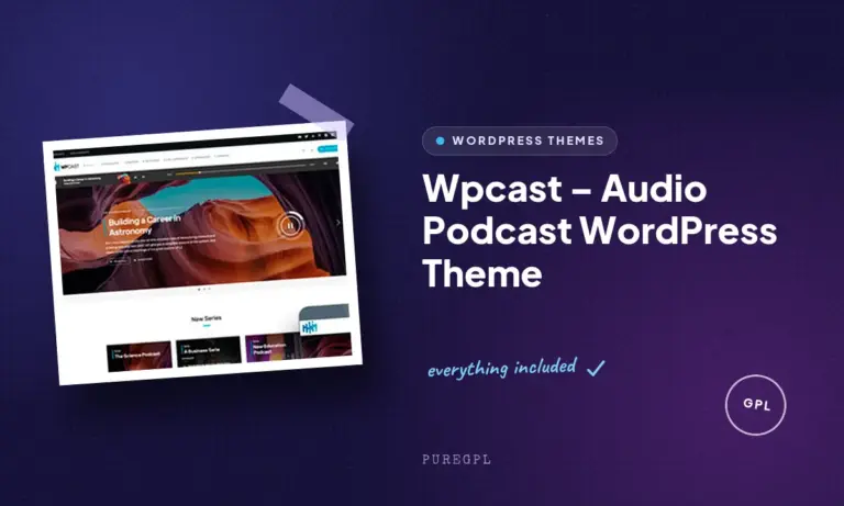 wpcast audio podcast wordpress theme