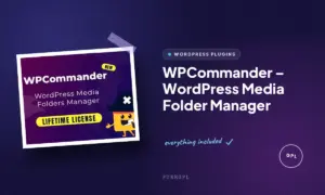 wpcommander wordpress media folder manager