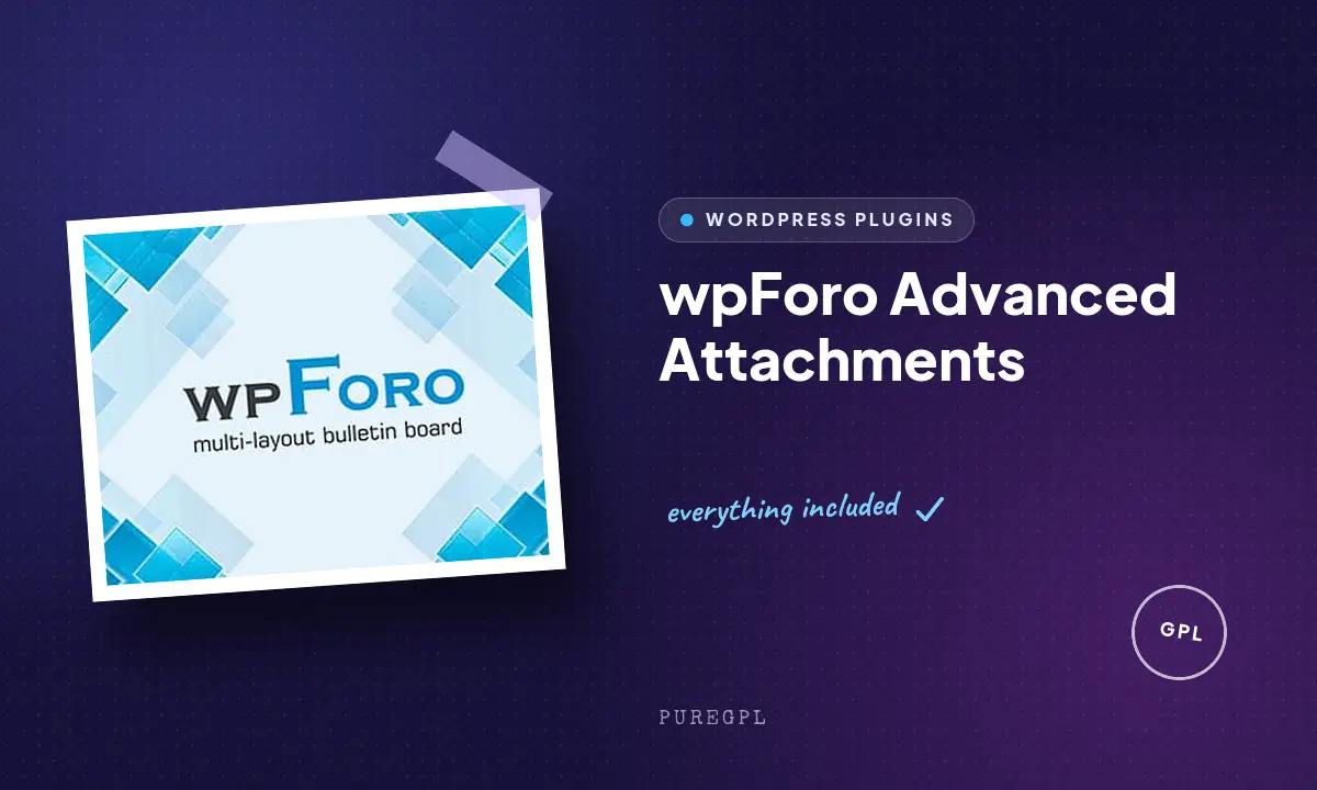 Wpforo | Advanced Attachments