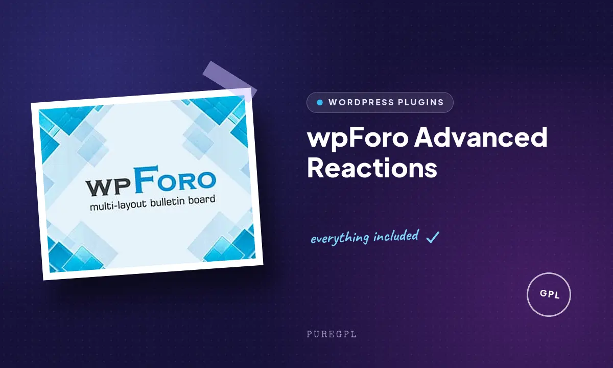 Wpforo | Advanced Reactions