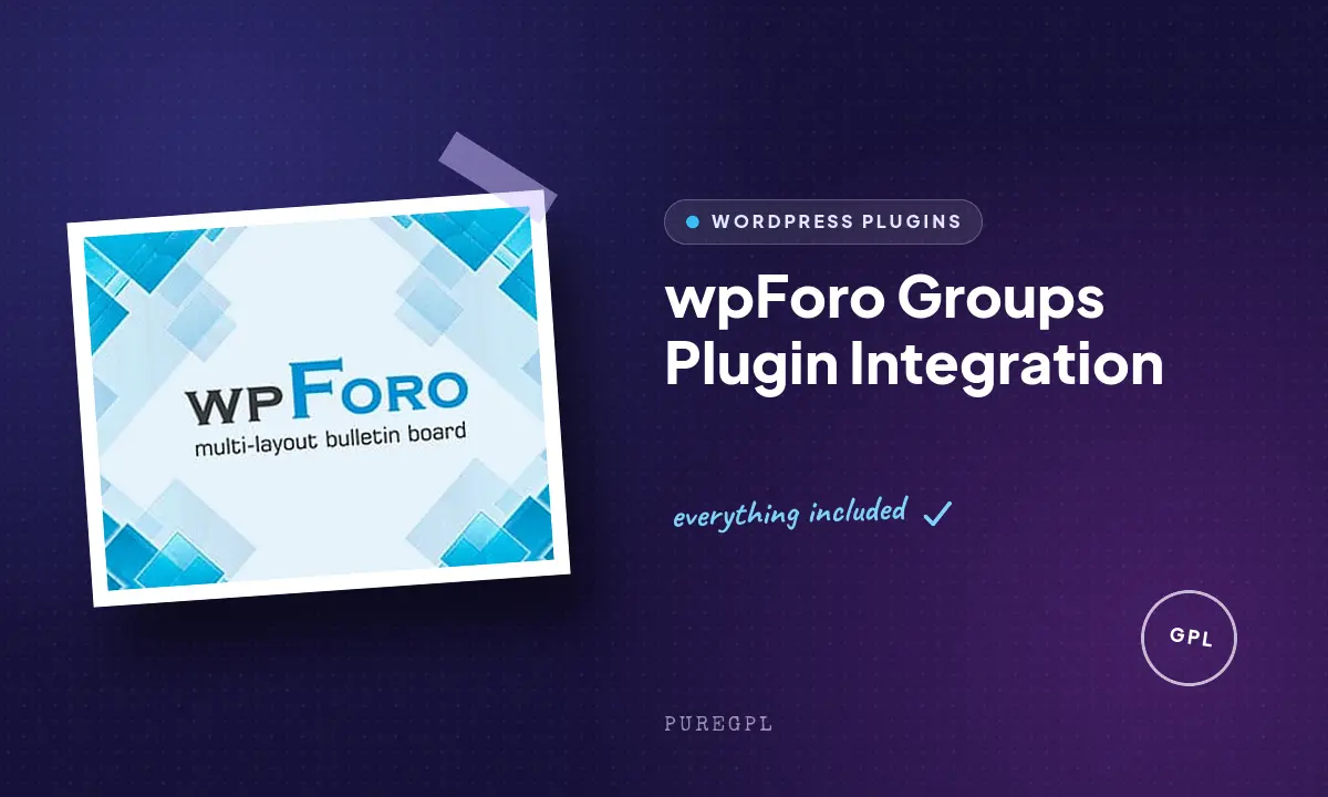 Wpforo | Groups Plugin Integration