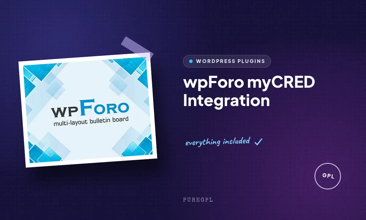 Wpforo | myCRED Integration