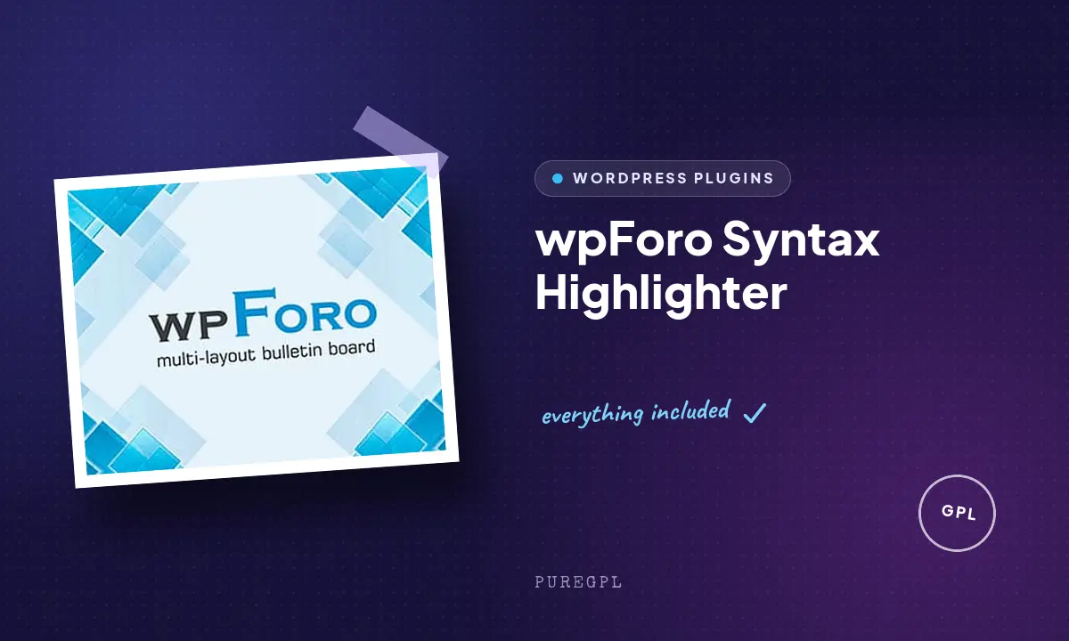 Wpforo | Syntax Highlighter