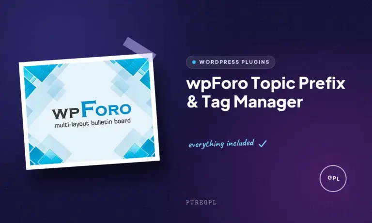 wpforo topic prefix tag manager