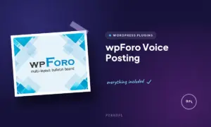wpforo voice posting