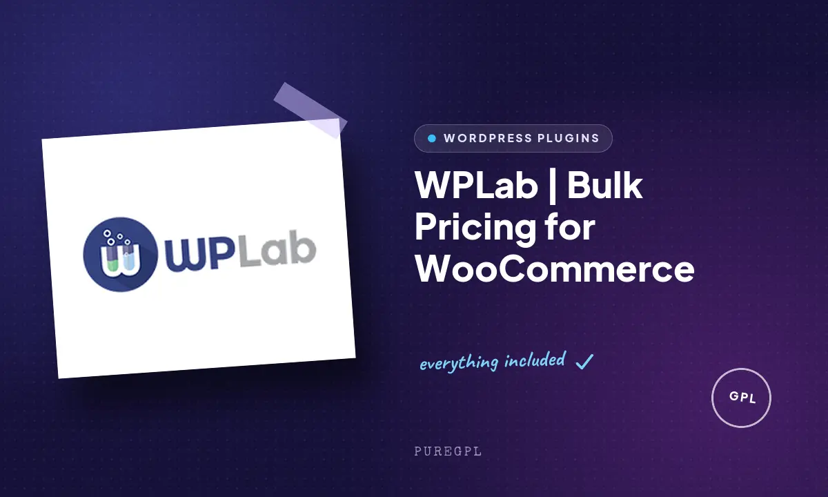WPLab | Bulk Pricing for WooCommerce