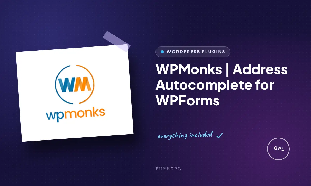 WPMonks | Address Autocomplete for WPForms