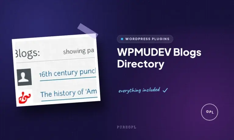 wpmudev blogs directory
