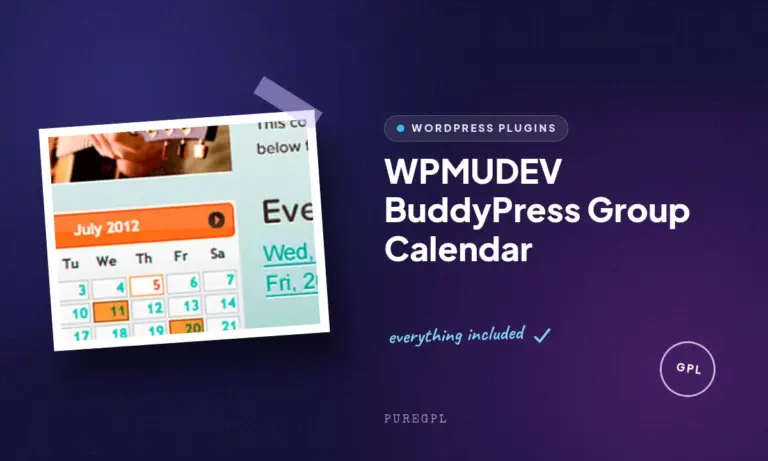 wpmudev buddypress group calendar