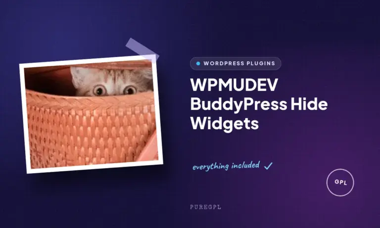 wpmudev buddypress hide widgets