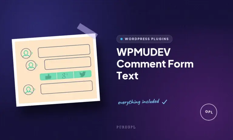 wpmudev comment form text