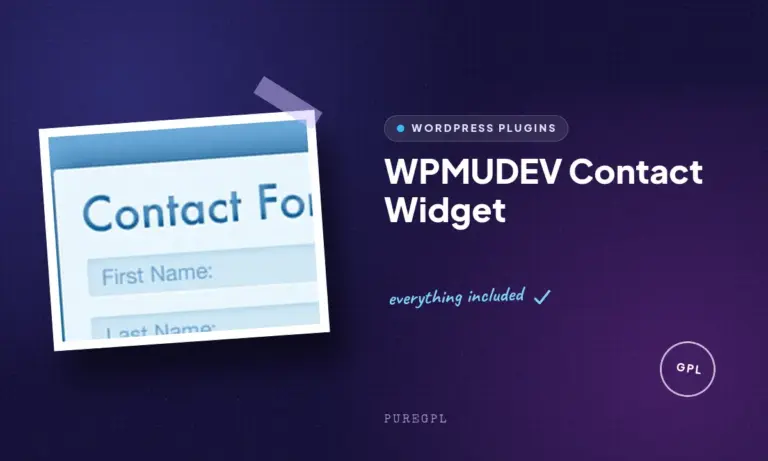 wpmudev contact widget
