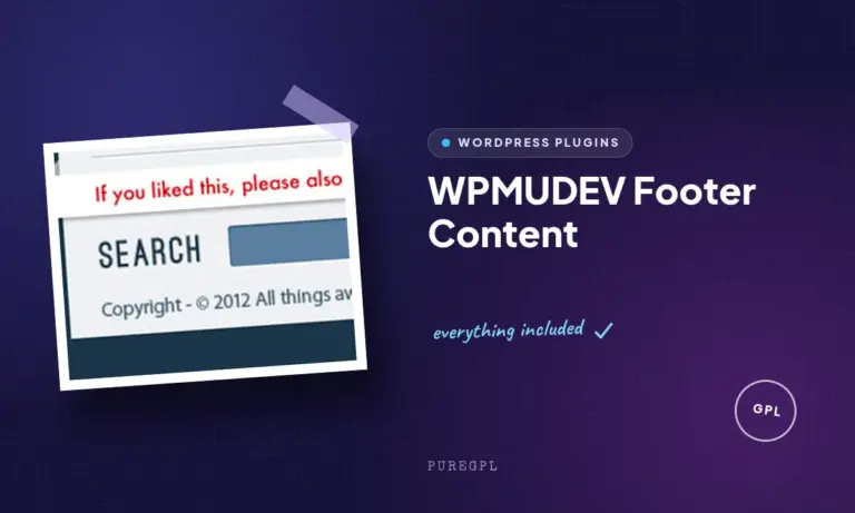 wpmudev footer content