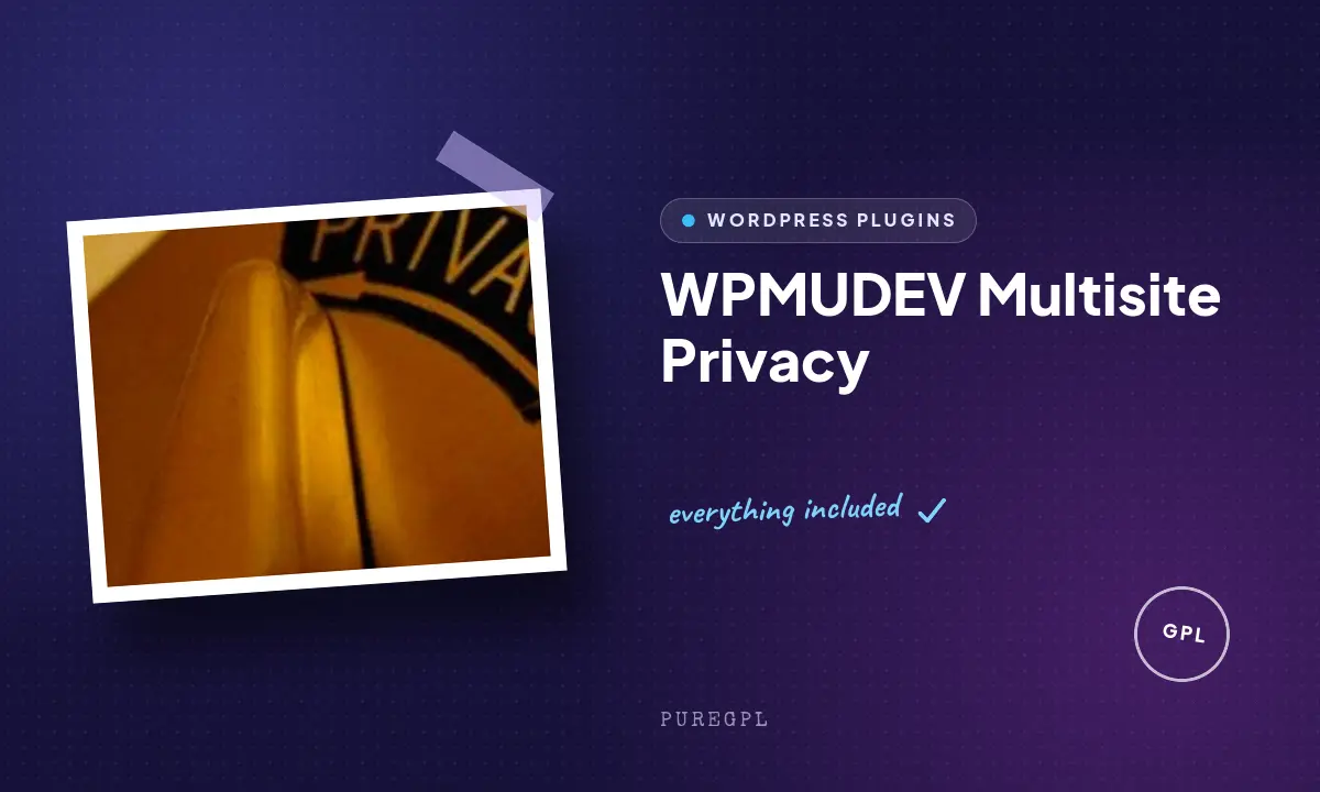 Wpmudev | Multisite Privacy