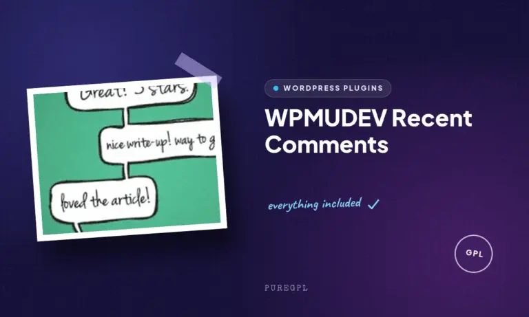 wpmudev recent comments