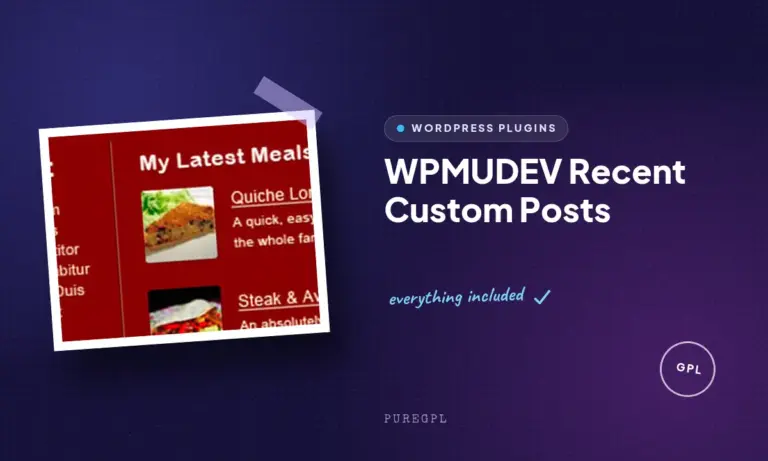 wpmudev recent custom posts