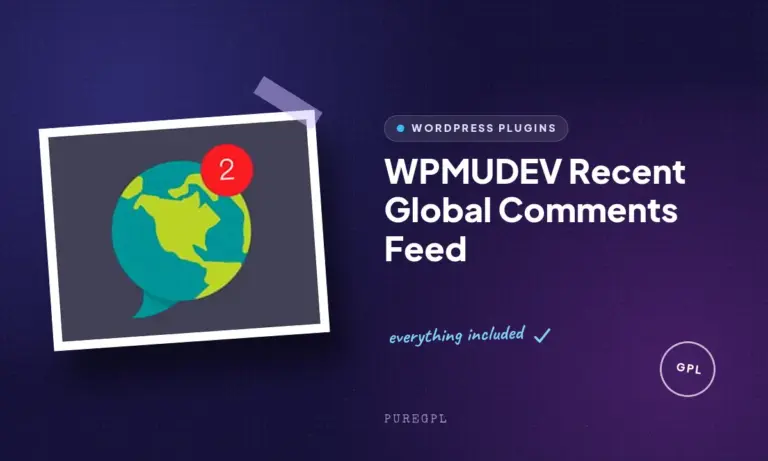 wpmudev recent global comments feed