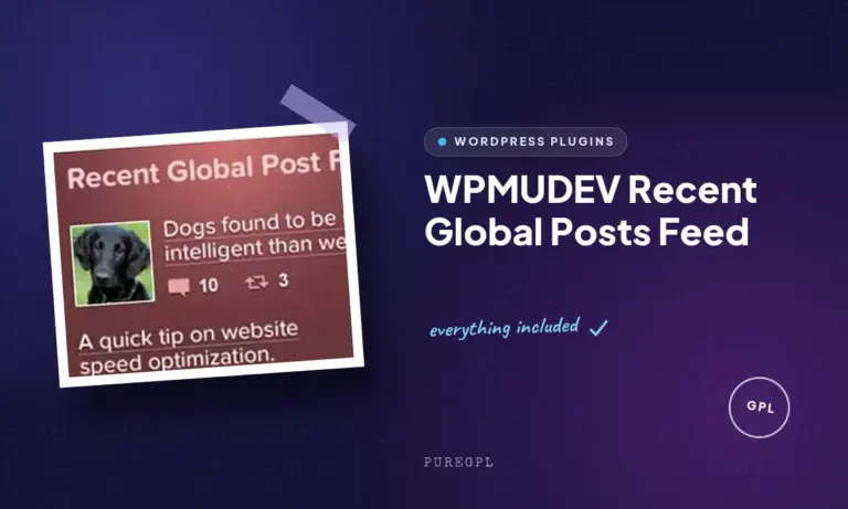 wpmudev recent global posts feed