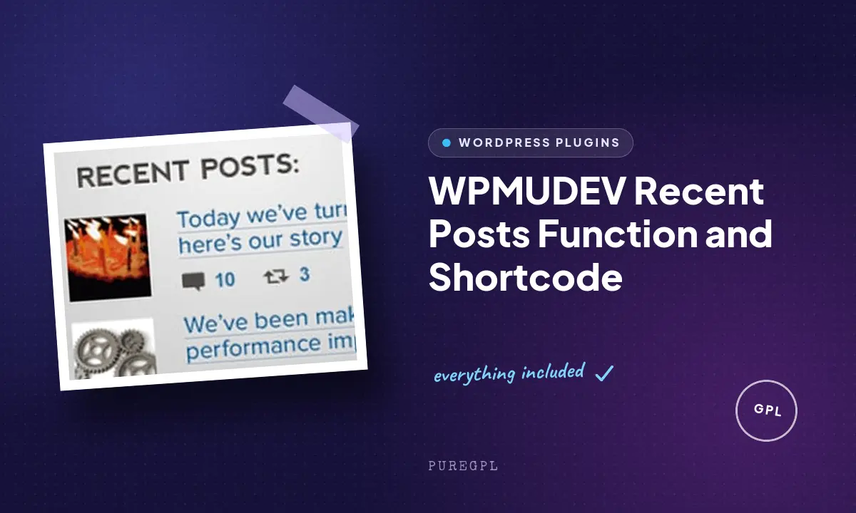 Recent Posts Function and Shortcode