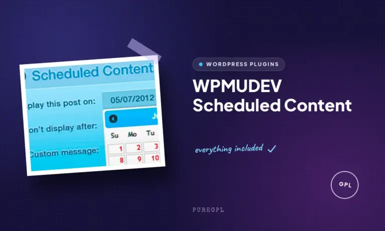 wpmudev scheduled content