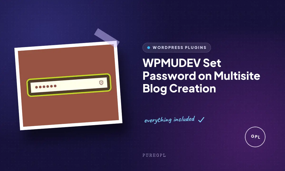 Set Password on Multisite Blog Creation