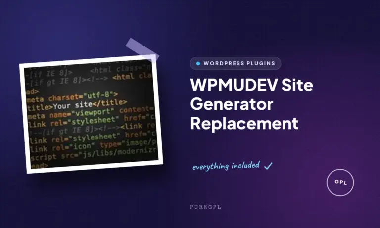 wpmudev site generator replacement