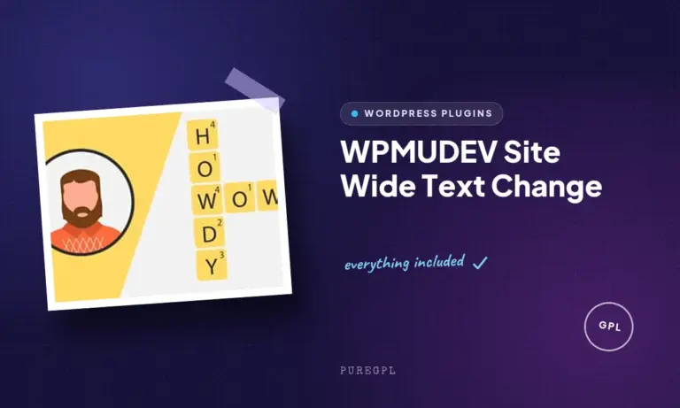 wpmudev site wide text change