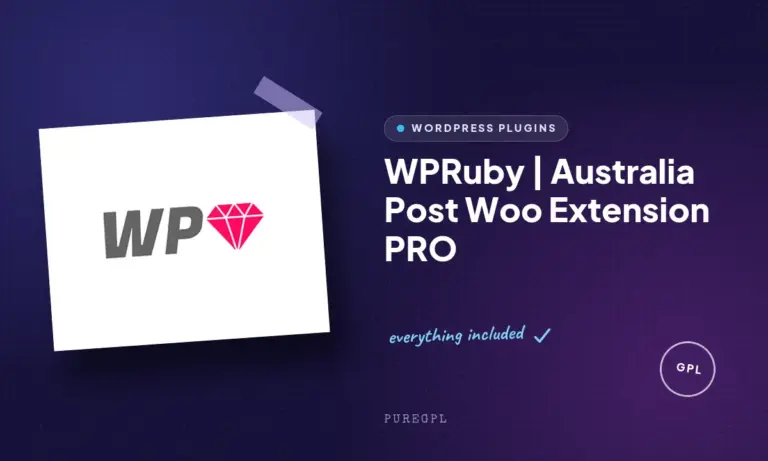 wpruby australia post woo extension pro