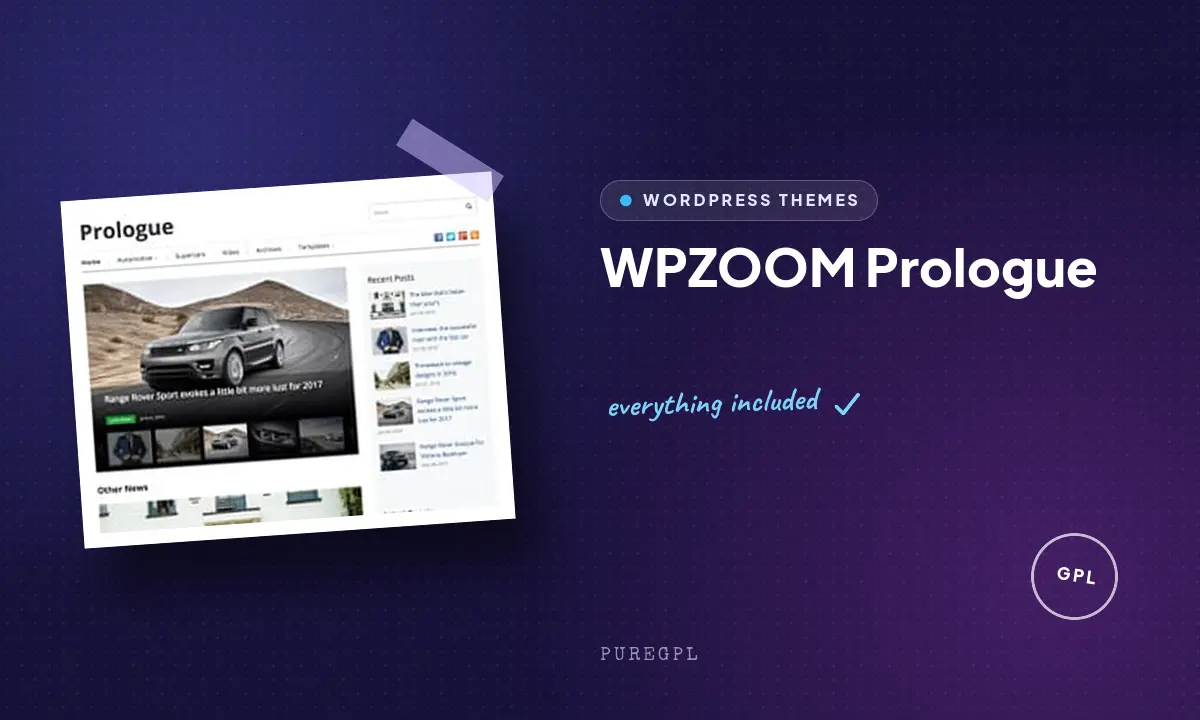 Wpzoom | Prologue