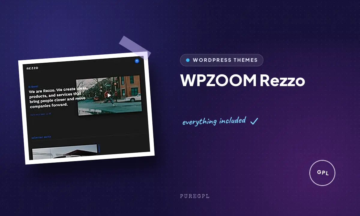 Wpzoom | Rezzo