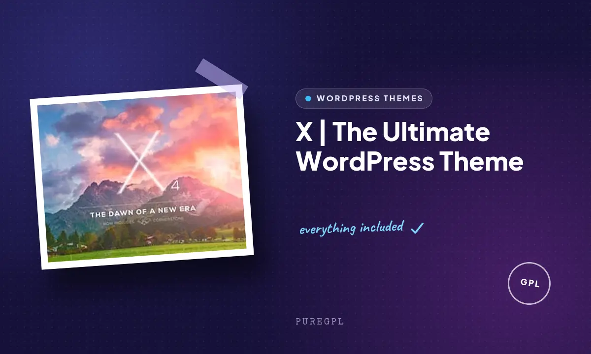 X | The Ultimate WordPress Theme